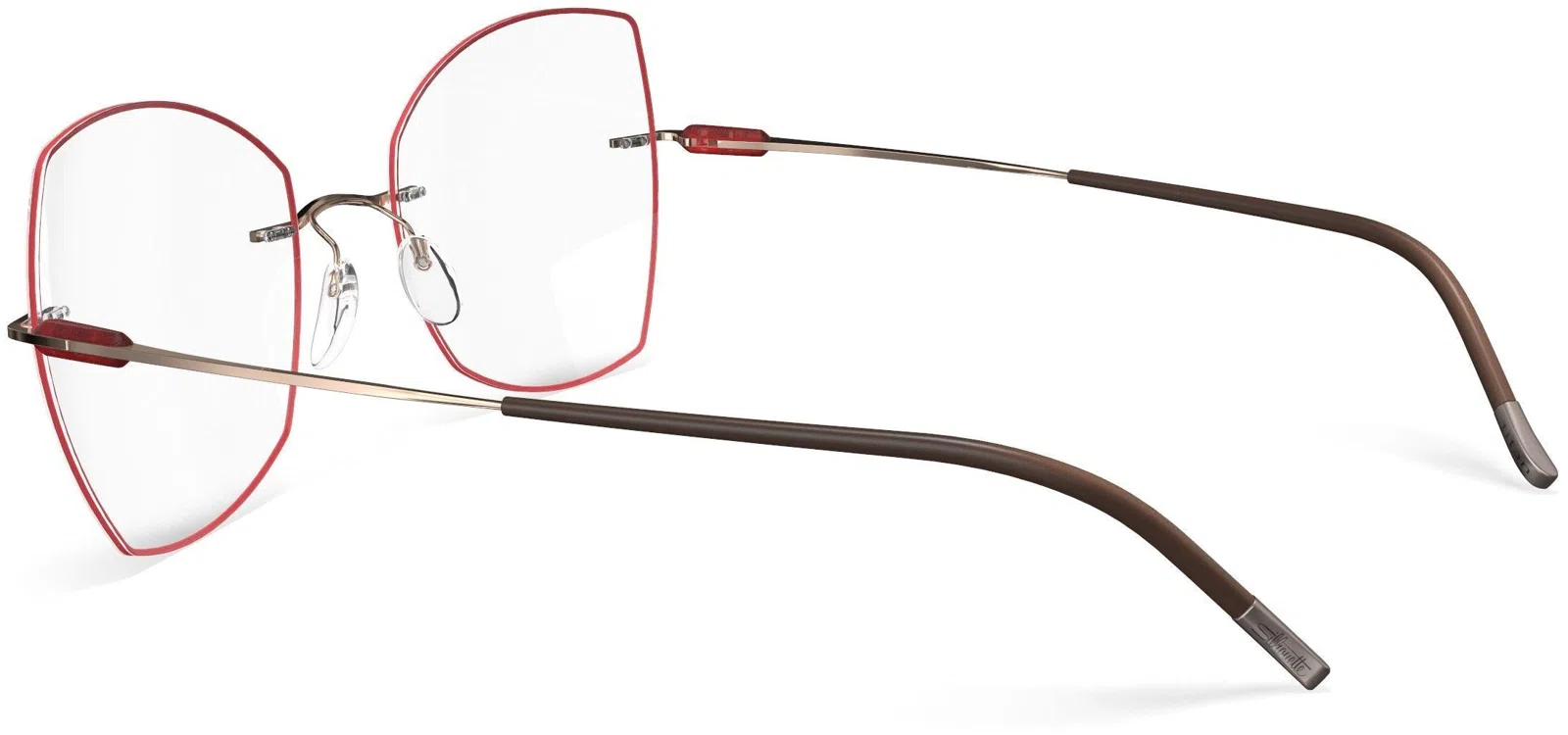 Silhouette Purist Color Groove Demo Rimless 5561 Eyeglasses - view 151